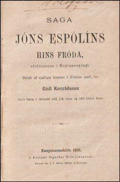 Saga Jóns Espólíns hins fróða # 76626