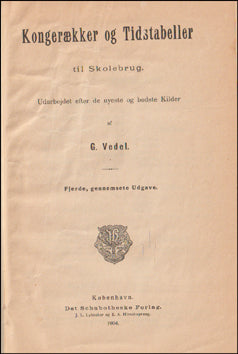 Kongerækker og Tidstabeller # 76707