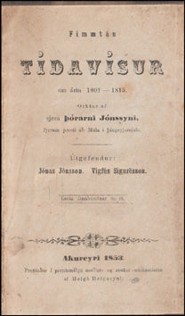 Fimmtán tídavísur um árin 1801-1815 # 76734
