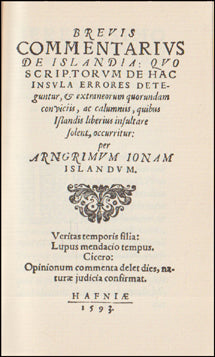 Brevis commentarivs de Islandia 1593 # 73682
