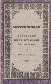 Anteckningar öfver fälttågen emot Ryssland # 76860