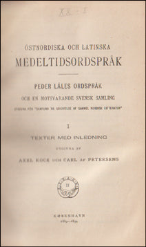 Östnordiska och latinska medeltidsordspråk # 76877