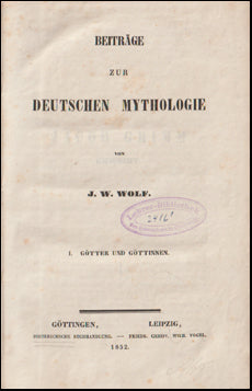Beiträge zur deutschen mythologie # 76881