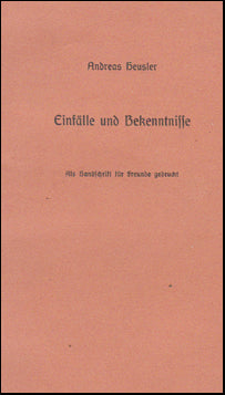 Einfälle und Bekenntnisse # 76899
