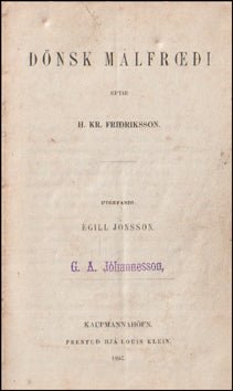 Dönsk málfræði # 76989