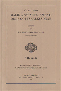Málið á Nýja testamenti Odds Gottskálkssonar # 76993