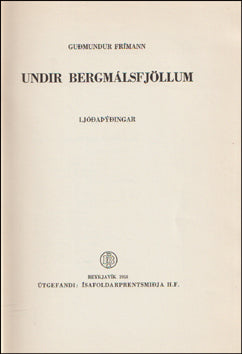Undir bergmálsfjöllum # 77084