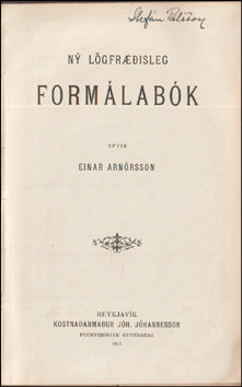 Ný lögfræðisleg formálabók # 77095