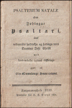Psalterium Natale edur Fædíngar Psaltari # 77110