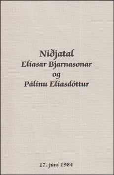 Niðjatal Elíasar Bjarnasonar og Pálínu Elíasdóttur # 77211