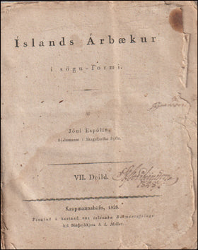 Íslands Árbækur. VII Deild # 77289
