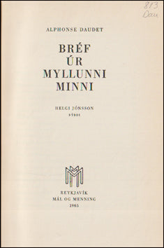 Bréf úr myllunni minni # 79584