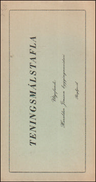 Teningsmálstafla # 77989