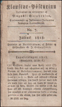 Klausturpósturinn. 1. árg. No. 7-10 # 78014