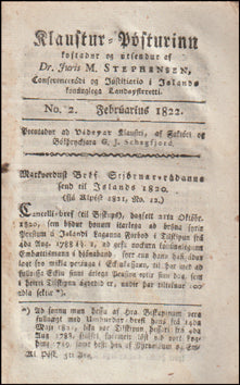 Klausturpósturinn 5. árgangur 1822 # 78015