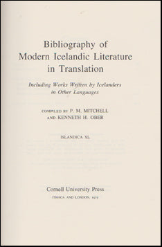 Bibliography of modern Icelandic literature # 78203