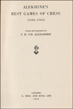 Alekhine´s Best Games of Chess 1938 - 1945 # 79065