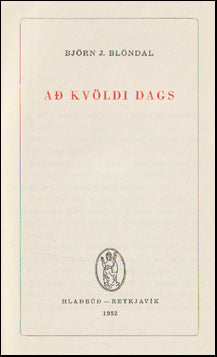 Að kvöldi dags # 78393