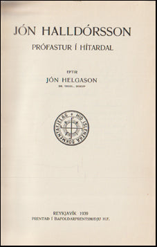 Jón Halldórsson prófastur í Hítardal # 79524