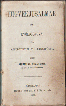 Hugvekjusálmar til kvöldsöngva frá veturnóttum til langaföstu # 2782