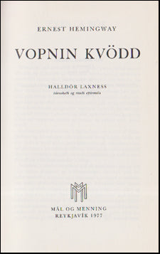 Vopnin kvödd # 82262