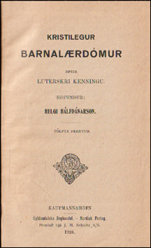 Kristilegur barnalærdómur # 83027