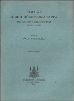 Ríma af Herði Hólmverjakappa og Helgu Jarlsdóttur konu hans # 84141