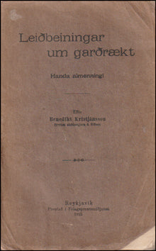 Leiðbeiningar um garðrækt handa almenningi # 84187