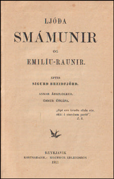 Ljóða smámunir og Emilíu-raunir # 84920