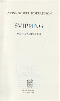 Svipþing. Minningarþættir # 84925