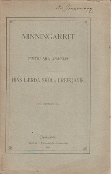Minningarrit fimtíu ára afmælis Hins lærða skóla # 85021