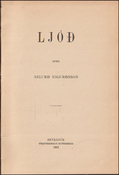 Ljóð eftir Sigurð Sigurðsson # 86454