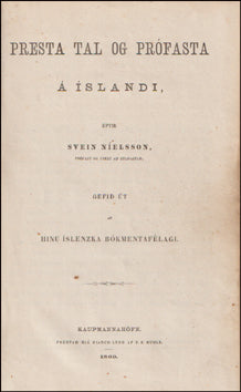 Prestatal og prófasta á Íslandi # 86928
