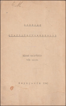 Nokkrar stafsetningarreglur # 87310