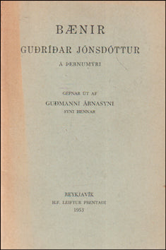 Bænir Guðríðar Jónsdóttur á Þernumýri # 87694