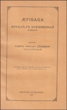 Æfisaga Brynjólfs Sveinssonar biskups # 87924
