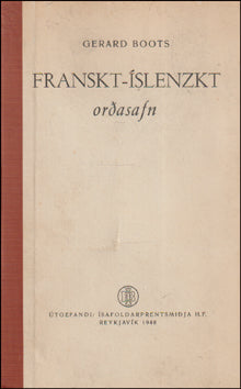 Franskt-íslenzkt orðasafn # 88002