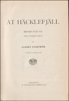Åt Häcklefjäll # 88053