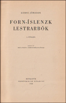 Forn-Íslenzk Lestrarbók # 88100
