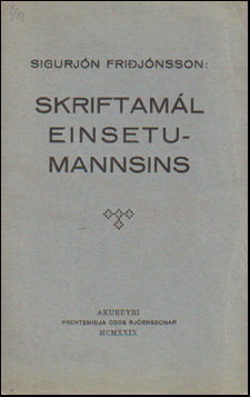 Skriftamál einsetumannsins # 88379