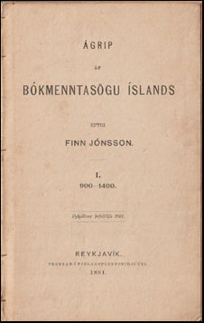 Ágrip af bókmenntasögu Íslands I-II # 88425