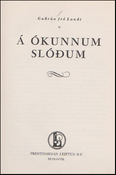 Á ókunnum slóðum # 88645
