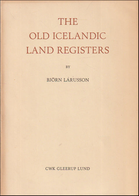 The old Icelandic land registers # 88813