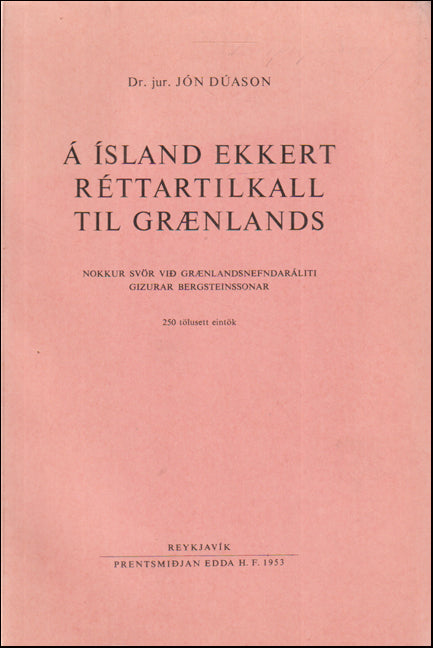 Does Iceland have no legal claim to Greenland # 88827