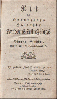 Publications of the Icelandic Society of Learning~Art. Ninth and Tenth Volumes # 88853 