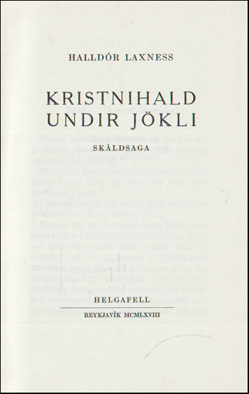 Kristnihald undir Jökli # 88890