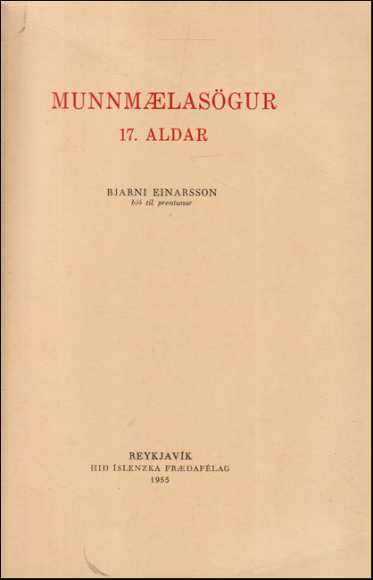 Munnmælasögur 17. aldar # 88891