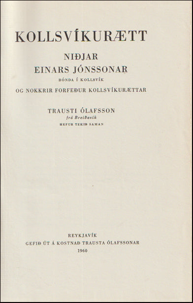 Kollsvíkurætt # 88903