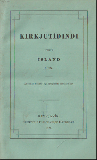 Kirkjutíðindi fyrir Ísland # 88961