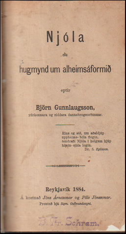 Njóla eða Hugmynd um alheimsáformið # 88978